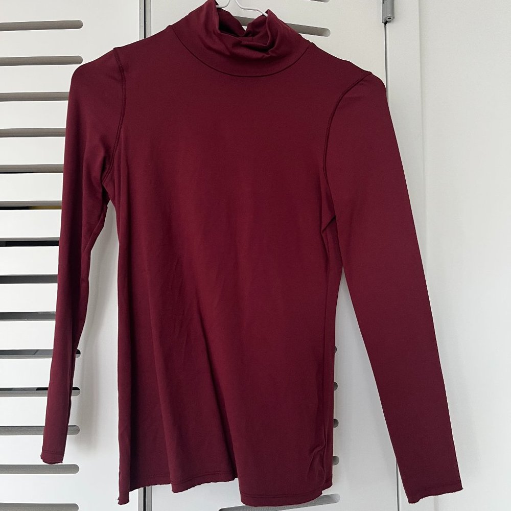 Zara Red Turtleneck Top
